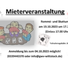 Rommé- und Skatturnier am 19.10.2023